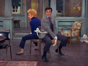Mike Connors and Lucille Ball's
